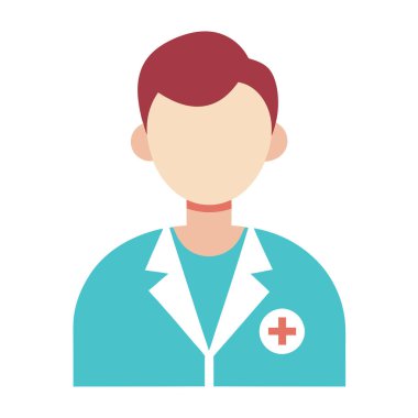 Stetoskop ile Gülen Doktor Sağlık Tasarımları için Profesyonel Profesyonel Clipart