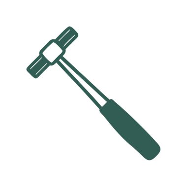 Reflex Hammer Icon Vector Illustration for Medical Use Healthcare Diagnostic Tool Design clipart