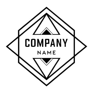 Modern Geometric Company Logo Design for Branding and Business Identity clipart