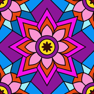 Geometric Tribal Pattern Vector Illustration Ethnic Decorative Design clipart