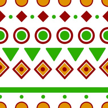 Geometric Tribal Pattern Vector Illustration Ethnic Decorative Design clipart