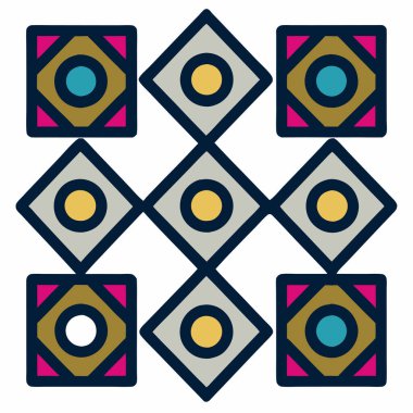 Geometric Tribal Pattern Vector Illustration Ethnic Decorative Design clipart