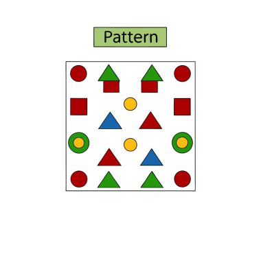 Geometrik Kabile Kalıbı Vektör İllüstrasyonu Etnik Dekoratif Tasarım