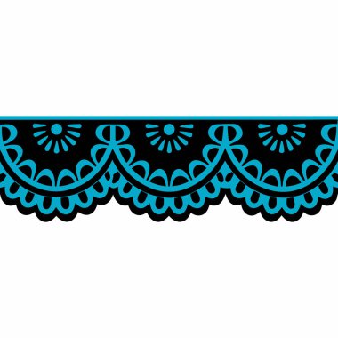 Elegant Lace Collar Design Vector Art Illustration for Fashion and Textile clipart