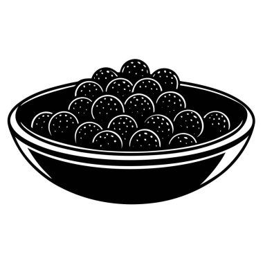 Allspice Whole Berries ve Ground Spice in a Small Dish Vector Illustration