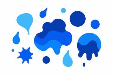 Yaratıcı Tasarımlar için Suluboya Soyut Renkli Leke Koleksiyonu ResimleriName