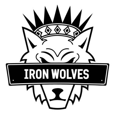 Iron Wolf Logo Vector Design for Sports and Business Branding clipart