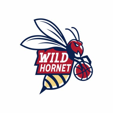 Wild Hornet Logo Vector Design for Sports and Business Branding clipart