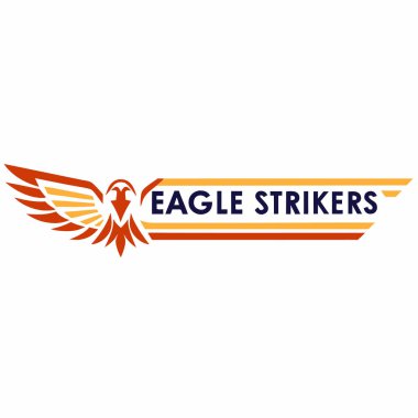 Eagle Strikers Logo Vector Design for Sports Team and Business Branding clipart