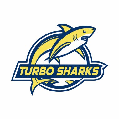 Turbo Sharks Logo Vector Design for Business Branding clipart