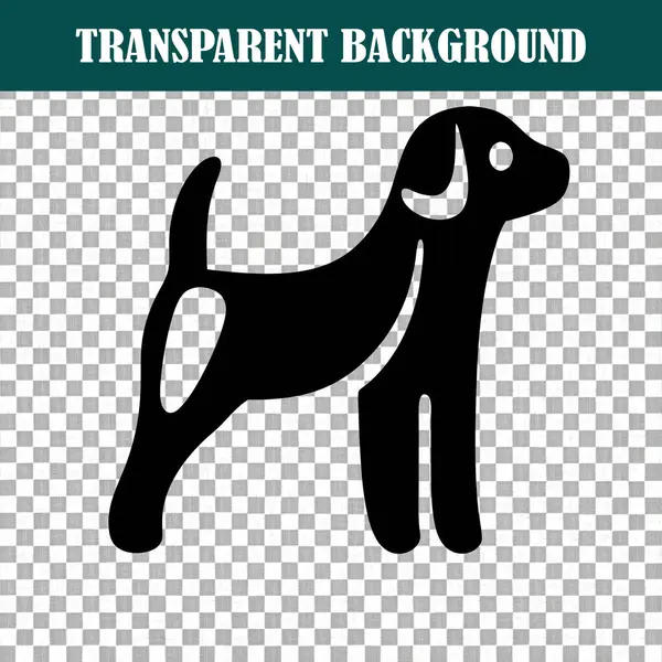 Kemik çizimi, hayvan sembolü, doğa çizimi olan siyah bir köpek silueti.