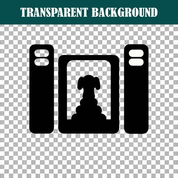 Bir dijital vektör pil çizimi, telefon ve web tasarımı için mobil bir sembol