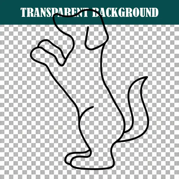 Oyuncu bir köpeğin çizgili sanat silueti, çeşitli kavramları göstermek için ideal, temiz ve çok yönlü bir tasarım sunuyor.