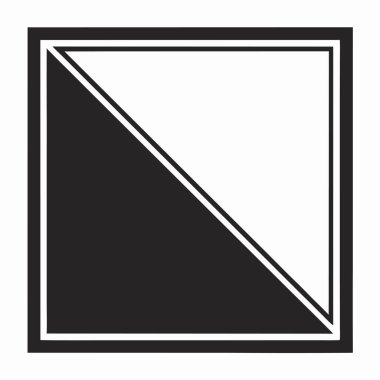 Soyut, geometrik bir tasarım bir karenin minimalist bir bileşimini gösteriyor, çapraz olarak siyah ve beyaz boşluklara bölünmüş. Bu modern vektör grafiği, yaratıcı kavramlar için mükemmel ve temiz bir estetik sunuyor. Kalın bir karşıtlık 
