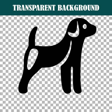 Kemik çizimi, hayvan sembolü, doğa çizimi olan siyah bir köpek silueti.