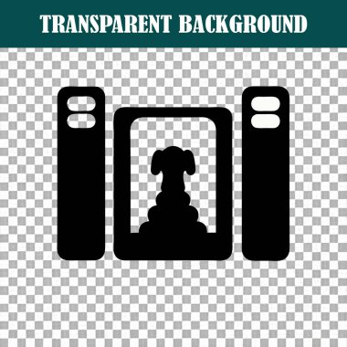 Bir dijital vektör pil çizimi, telefon ve web tasarımı için mobil bir sembol