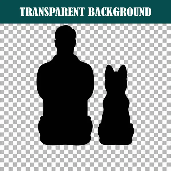 Bu siluet sanat eseri bir adam ve köpeğini tasvir ediyor. Arkadaşlığı ve sadakati simgeliyor.