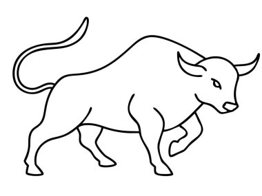 Güçlü bir vektör çizimi dinamik bir hücum pozisyonunda güçlü bir boğa tasvir eder. Bu koyu, siyah ve beyaz çizgi, logo, simge ya da sembol olarak kullanılmak için ideal güçlü ana hatlara sahiptir. Taurus, zodyak veya burçlarla ilgili tasarım projeleri için mükemmel. 