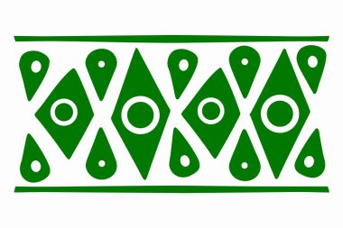 Tazeleyici yeşil ve beyaz renkte gelişmiş soyut geometrik dikişsiz sınır deseni çok yönlü bir tasarım unsuru sunar. Bu yüksek kalite vektör illüstrasyonunda elmaslar, damlalar ve daireler, crea gibi tekrar eden şekiller yer almaktadır.