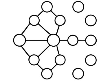 Soyut bir ağ diyagramı karmaşık bağlantılar ve ilişkileri görselleştirir. Bu grafik, karmaşık verileri, iletişimi ve bilgi akışını resmetmek için ideal düğümleri temsil eden birbirine bağlı çemberleri içerir. İş sunumu için mükemmel.