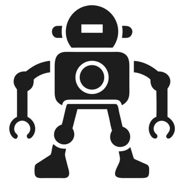Basit bir siyah robot çizimi teknolojiyi ve geleceği somutlaştırır. Bu vektör tasarımı bir robot simgesi sergiliyor, yapay zeka, otomasyon ve gelecek tasarım projeleri için mükemmel. Minimalist stili dijital kavramlar için idealdir bilim, mühendislik,