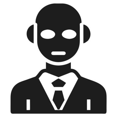 Basit, modern bir illüstrasyon siyah takım elbiseli ve kravatlı bir işadamını resmediyor. Bu vektör grafiği, sunumlar, web siteleri ve pazarlama materyalleri de dahil olmak üzere iş ve kurumsal uygulamalar için idealdir. Yeniden baslamak için bu profesyonel profil simgesini kullanın