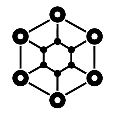 Bir soyut siyah ağ diyagramı birbirine bağlı düğüm ve bağlantılarla karmaşık veri ilişkilerini görselleştirir. Bu vektör illüstrasyonu dijital iletişimi, internet bağlantısını ve modern teknolojiyi temsil eder. Veri görselleştirmesi için ideal, busi