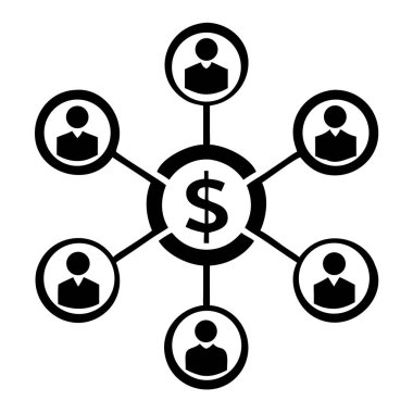 Başarılı bir iş ekibinin işbirliği yaparak başarılı olduğunu hayal et. Bu kavramsal illüstrasyon, insanları ve parayı birbirine bağlayan, yatırım ve büyümeyi sembolize eden bir ağı gözler önüne seriyor. İş stratejisi, finans ve toplum için ideal 