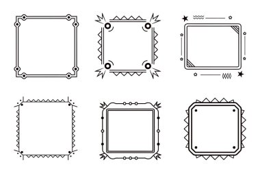 Göz Çekici Kenarlık, Çerçeve, Şekiller Koleksiyonu: Tasarımlarınıza Kişisel Sanatsal Dokunuş Ekle