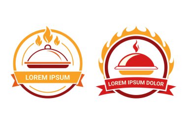 Catering Şirketi Logosu Özelleştirilebilir Vektör.