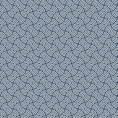 Abstract pattern blue curly lines or circle, seamless background. Transparent clipart