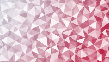 Çokgen soyut arkaplan kırmızı gradyan beyaz renge kayar