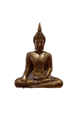 kırpma yolu ile beyaz arka plan üzerinde izole Buda heykeli.