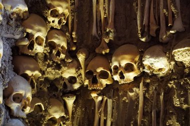 Chapel of Bones in Royal Church of St. Francis, Evora, Alentejo, Portugal clipart