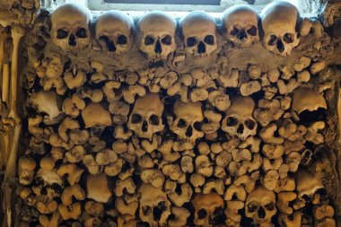 Chapel of Bones in Royal Church of St. Francis, Evora, Alentejo, Portugal clipart