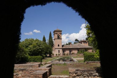Palacio de Generalife ve kale, Alhambra, Granada, İspanya