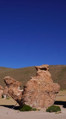 Güney Amerika, Bolivya, Atacama Çölü, Altiplano, Siloli Çölü, kaya oluşumu Arbol de Piedra