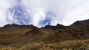And Dağları manzarası, Şili 'deki Cajon del Maipo