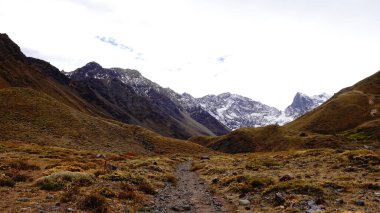 And Dağları manzarası, Şili 'deki Cajon del Maipo