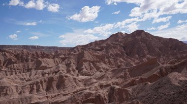 Şili 'deki Atacama' da Şeytanın Boğazı 'nda bisiklet turu.