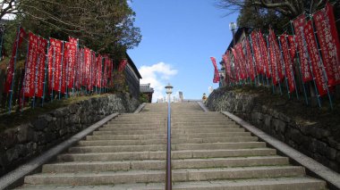 Japonya 'da Nara' daki Todai tapınağının içini ve etrafını gezer..