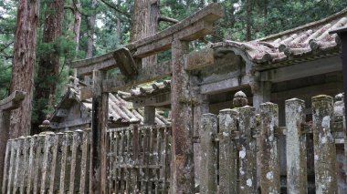 Japonya 'nın Osaka yakınlarındaki bu güzel bölgede Koyasan kasabası manzarası