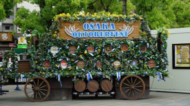 Japonya 'nın güzel Kansai bölgesinde Osaka Oktoberfest kutlaması