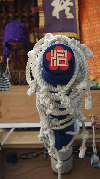 Tenjin festivali güzel Japonya 'da Osaka yakınlarında kutlandı.