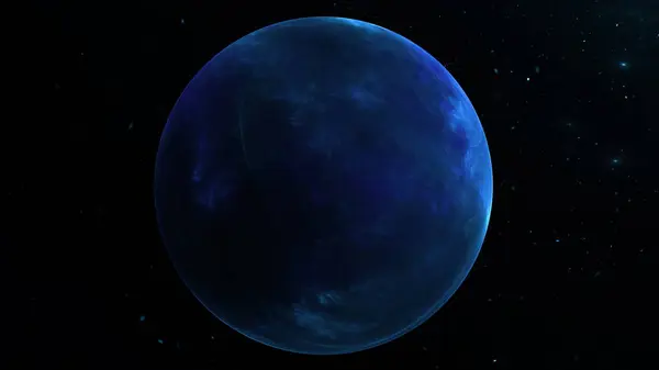 Fantasy Abstrakt Planet Rymden Mot Bakgrund Stjärnor Och Galaxer Illustration — Stockfoto