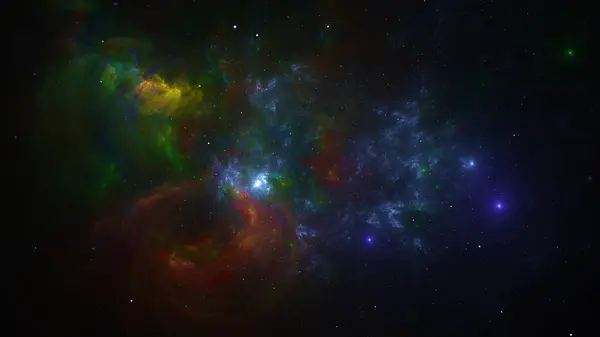 Creación Del Universo Espacio Nacimiento Planetas Galaxias Clubes Estelares Nebulosas — Foto de Stock