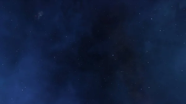 Rök Ljus Mörkblå Bakgrund Universums Stjärnnebulosa Återgivning — Stockfoto