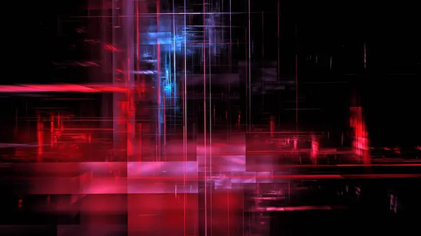 Digitális Technológia Háttér Sötét Neon Fény Mozgás Elmosódás Fantasztikus Ragyogás — Stock Fotó