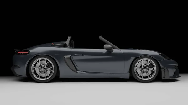 Yeni Spor Araba Cabrio Sınıfı Üstü Açılabilir Modern Tarzda Uzayı — Stok fotoğraf