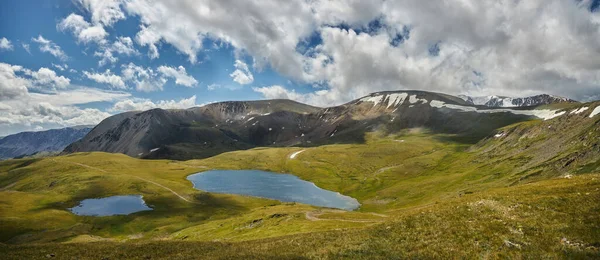 Nature Altai Mountains Alpine Landscapes Lake Mountain Ranges Peaks Hiking — Stock Photo, Image